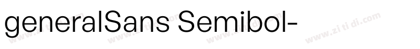 generalSans Semibol字体转换
